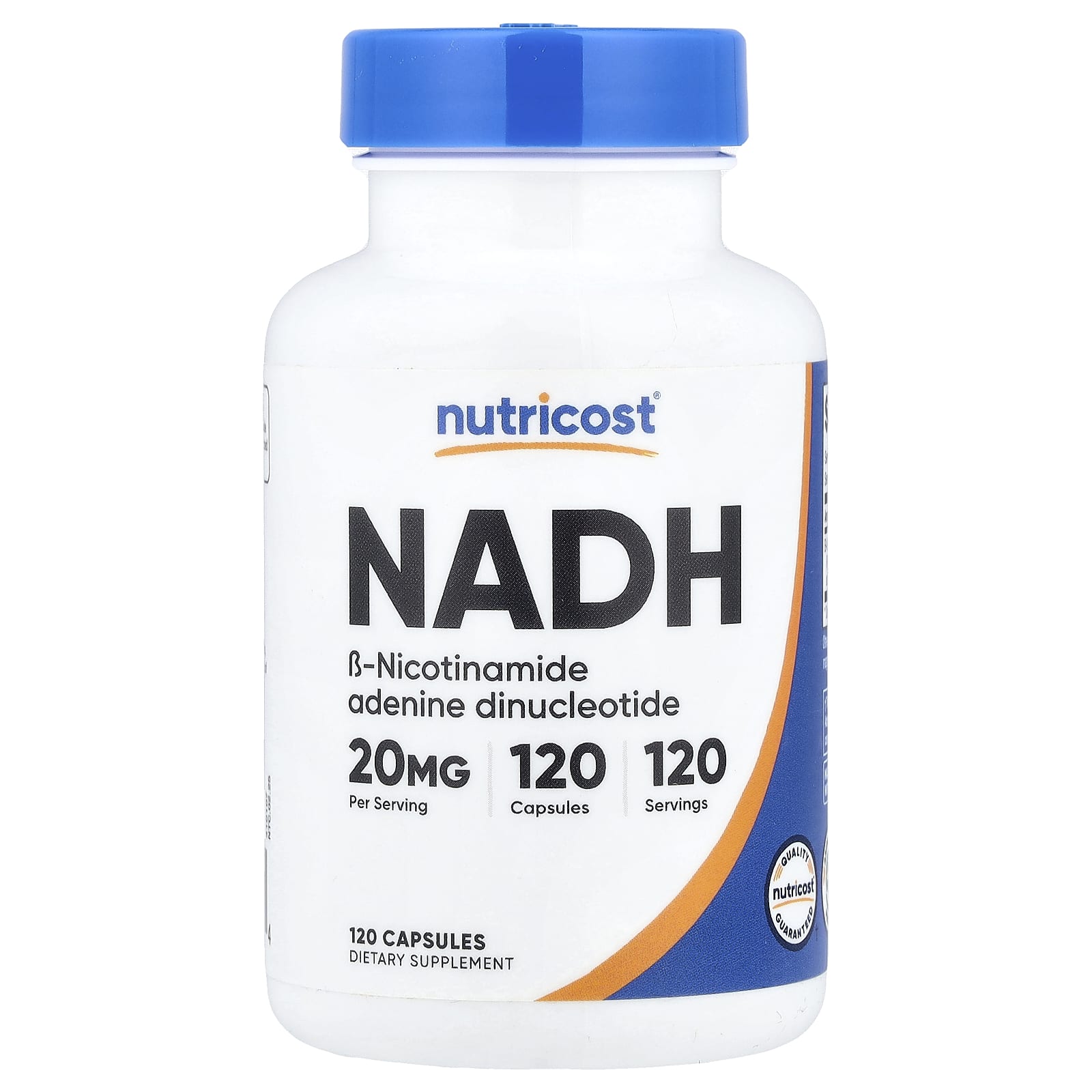 Nutricost, НАДН, 20 мг, 120 капсул