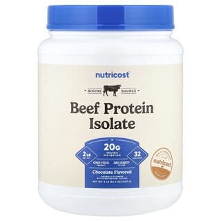 Nutricost, Beef Protein Isolate, Chocolate, 2 lb (907 g)