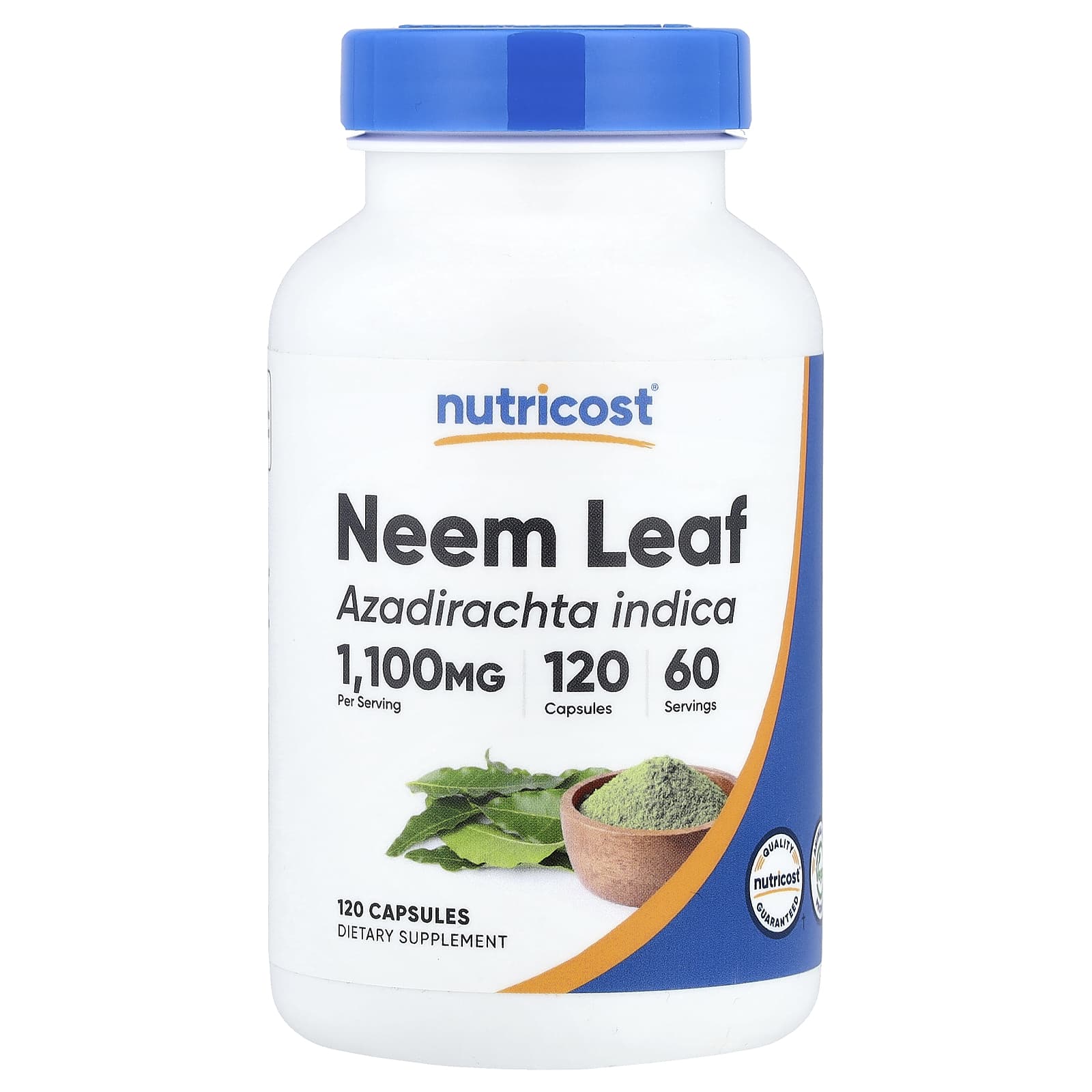 Nutricost, лист нима, 120 капсул