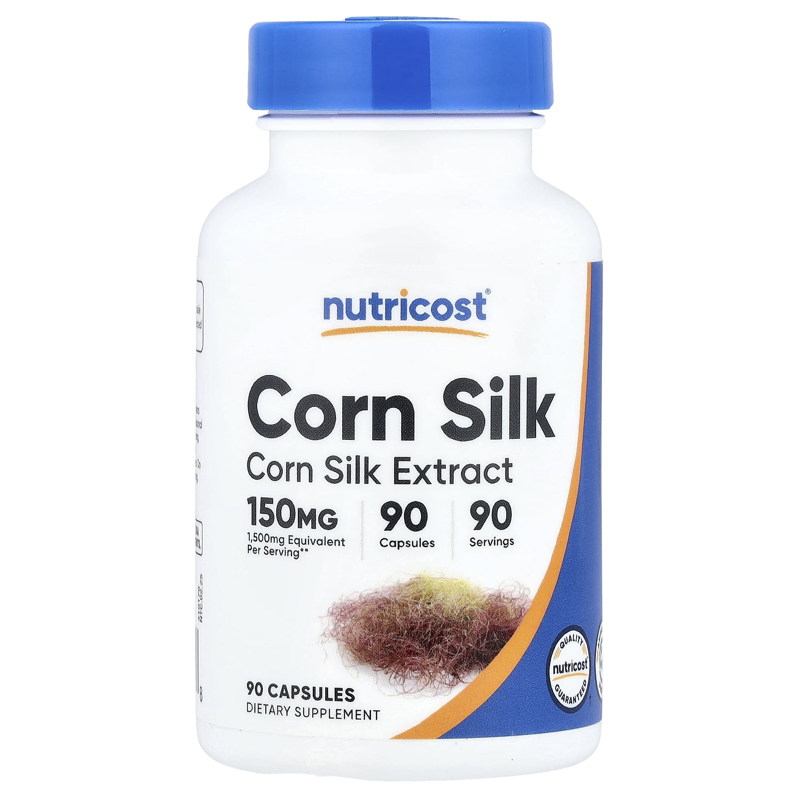Nutricost, кукурузные рыльца, 150 мг, 90 капсул