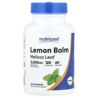 Nutricost, Toronjil, 120 cápsulas (1500 mg por cápsula)