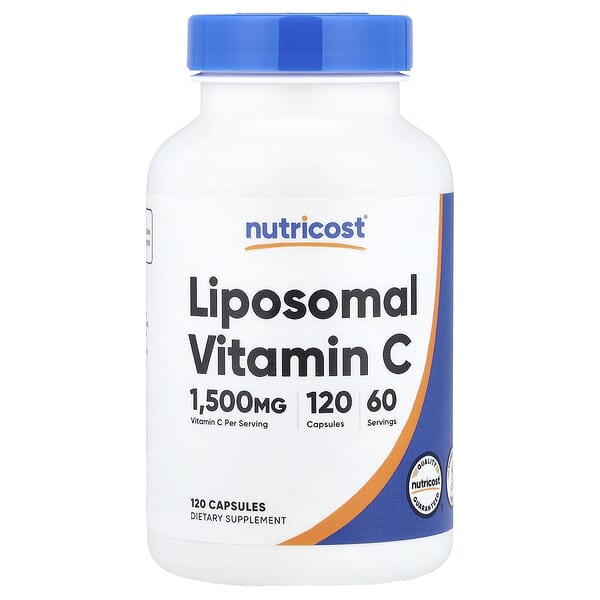 Nutricost Liposomal Vitamin C, 120 Capsules (750 mg per Capsule)