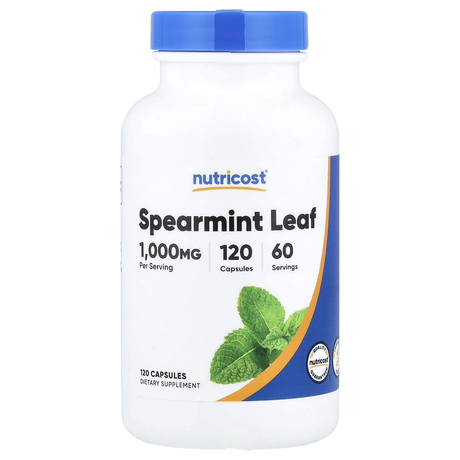 Nutricost, лист мяты колосистой, 120 капсул (500 мг в 1 капсуле)