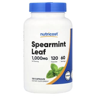 Nutricost, Spearmint Leaf, 120 Capsules (500 mg per Capsule)