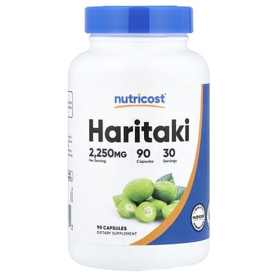 Nutricost, Haritaki, 90 Capsules (750 mg per Capsule)