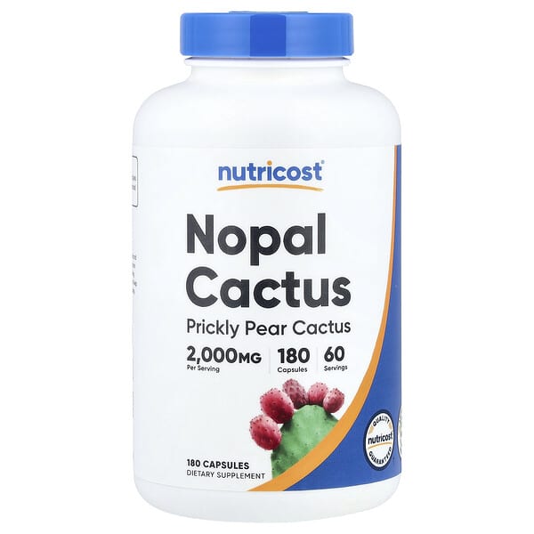 Nopal Cactus, 180 Capsules (666 mg per Capsule)