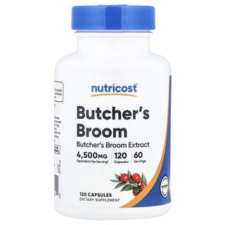 Nutricost, Rusco, 120 cápsulas (150 mg por cápsula)