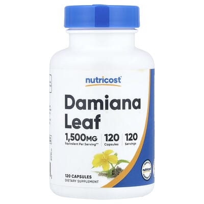 Nutricost, Damiana Leaf, 120 Capsules (150 mg per Capsule)