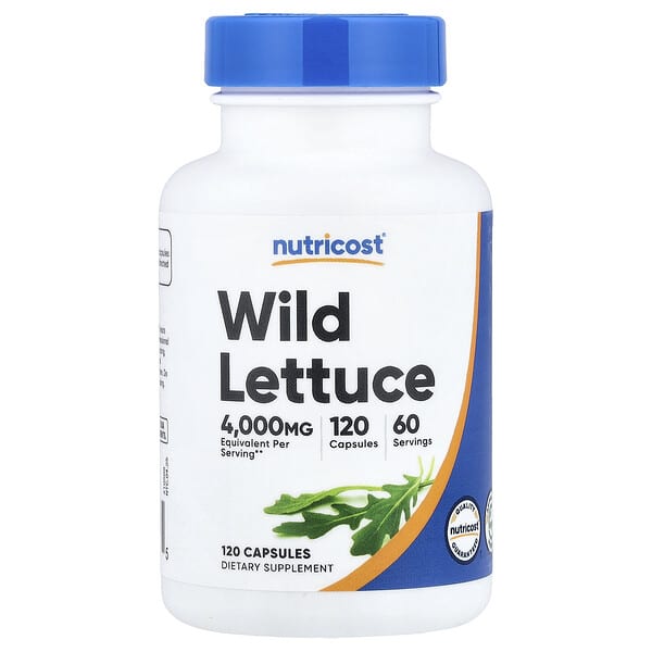 Nutricost Wild Lettuce, 120 Capsules (80 mg per Capsule)