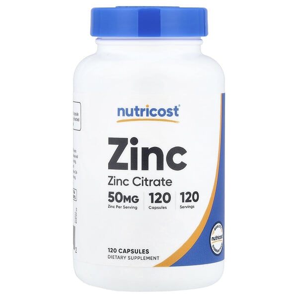 Zinc, 50 mg, 120 Capsules