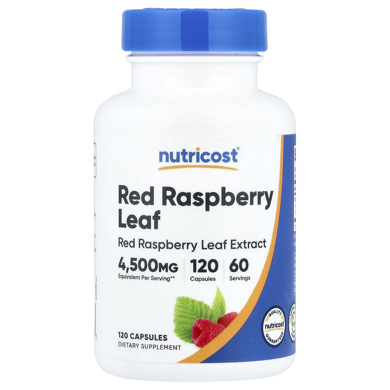 Nutricost, листья красной малины, 120 капсул (2250 мг в 1 капсуле)