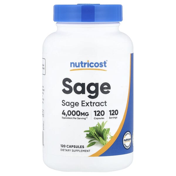 Sage, 120 Capsules (400 mg per Capsule)