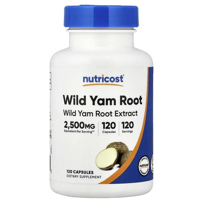 Nutricost, Wild Dioscorea Root, 120 Capsules (125 mg per capsule)