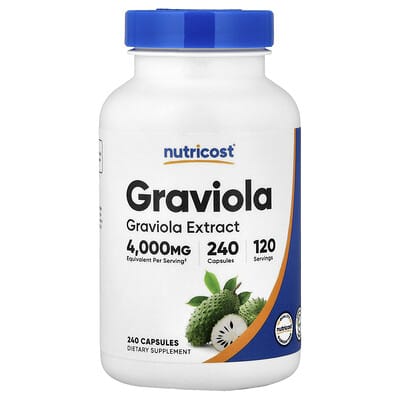 Nutricost, Graviola, 240 Capsules (100 mg per Capsule)