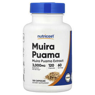 Nutricost, Muira Puama, 120 Kapsul (150 mg per Kapsul)