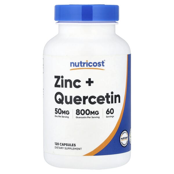 Nutricost, Zinc + Quercetin, 120 Capsules — product photo 1