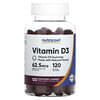 Gommes à la vitamine D3, Mélange de fruits des bois, 62,5 µg (2500 UI), 120 gommes