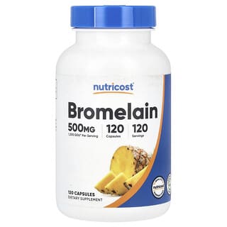 Nutricost, Bromélaïne, 500 mg, 120 capsules