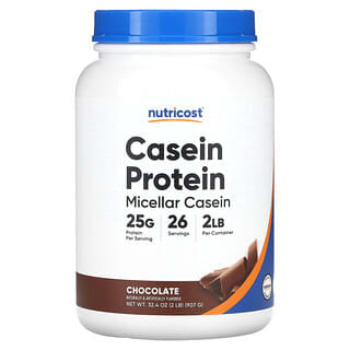 Nutricost, 카제인 단백질, 초콜릿, 907g(2lb)