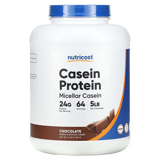 Nutricost, Proteína de caseína, Chocolate`` 2268 g (5 lb)