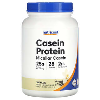Nutricost, казеиновый протеин, со вкусом ванили, 907 г (2 фунта)