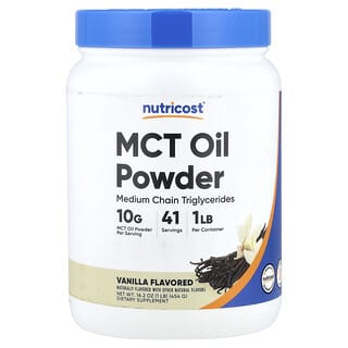 Nutricost, MCT Oil Powder, Vanilla, 16.2 oz (454 g)