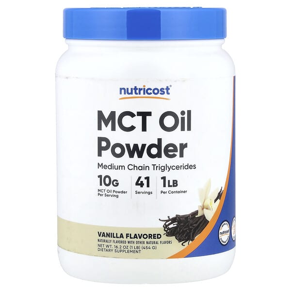 Nutricost, MCT Oil Powder, Vanilla, 16.2 oz (454 g) — product photo 1
