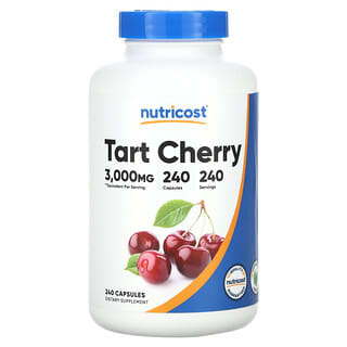 Nutricost, Tart Cherry, 300 mg, 240 Capsules