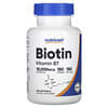 Biotine, Vitamine B7, 10 000 µg, 150 capsules à enveloppe molle