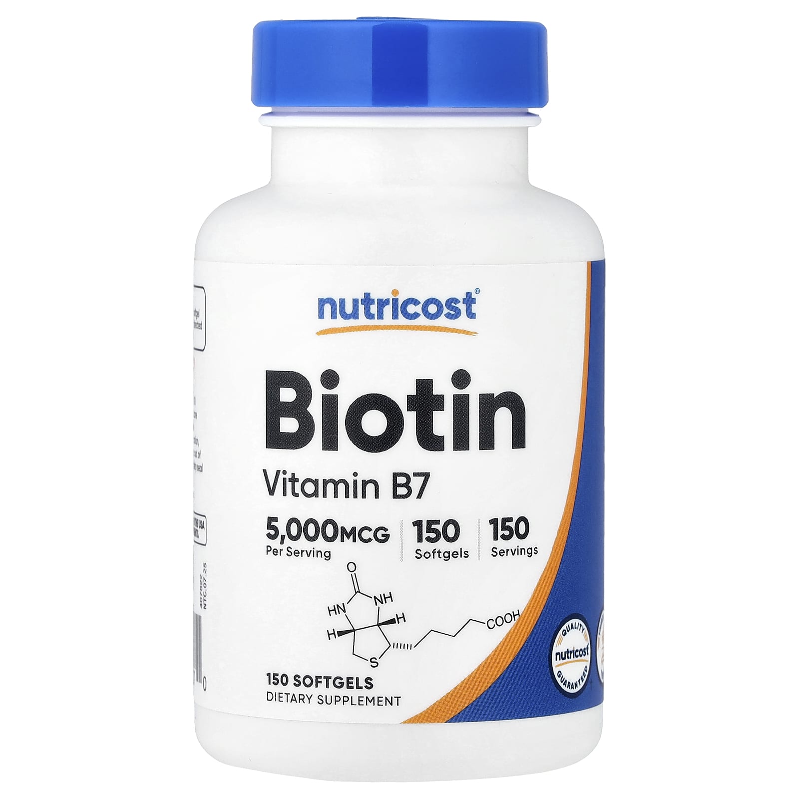 Nutricost Biotin – 150 capsules molles de Nutricost