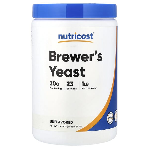 Nutricost, 啤酒酵母，原味，16 盎司（454 克）