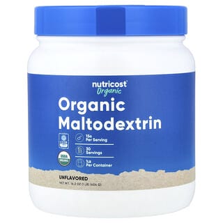 Nutricost, Maltodextrina orgánica, sin sabor`` 454 g (1 lb)