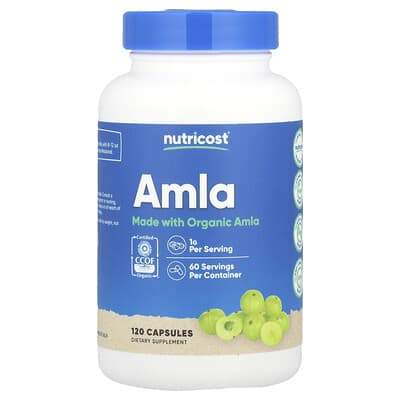Nutricost, Phyllanthus emblica, 1 g, 120 capsules (0.5 g per capsule)