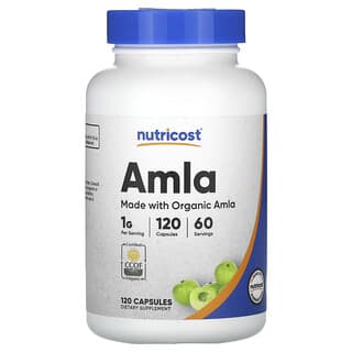 Nutricost, Amla, 1,000 mg, 120  Capsules (500 mg per Capsule)