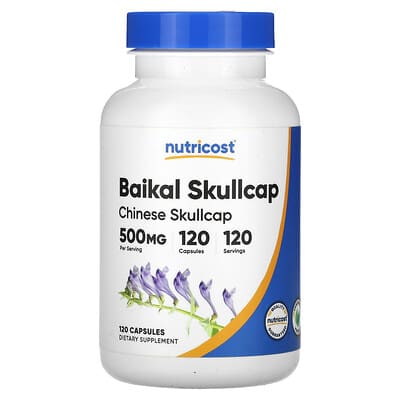 Nutricost, Scutellaria baicalensis, 500 mg, 120 capsules