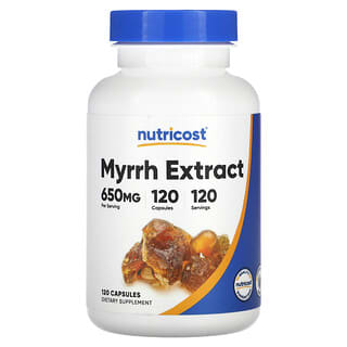 Nutricost, Extrato de Mirra, 650 mg, 120 Cápsulas