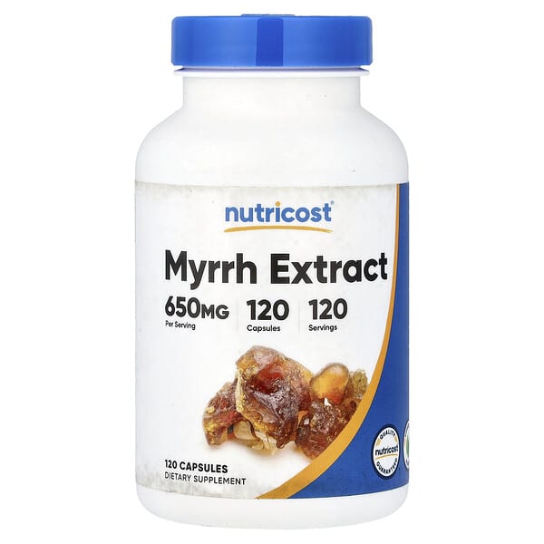 Myrrh Extract, 650 mg, 120 Capsules