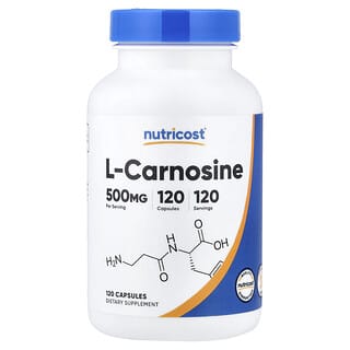 Nutricost, L-Καρνοσίνη, 500 mg, 120 κάψουλες
