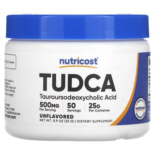 Nutricost, TUDCA, Sem Sabor, 25 g (0,9 oz)