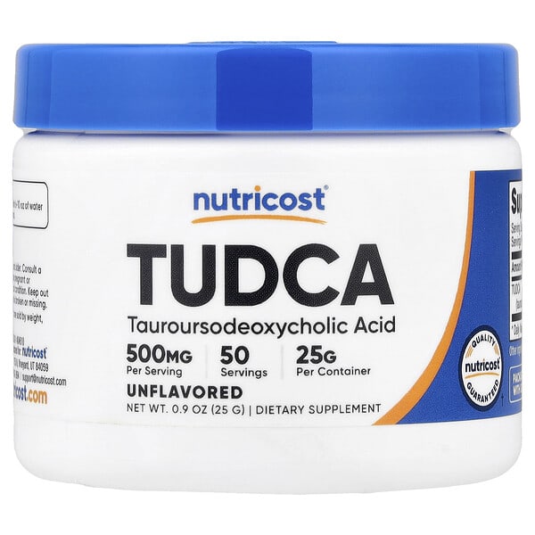 Nutricost, TUDCA，原味，0.9 盎司（25 克）