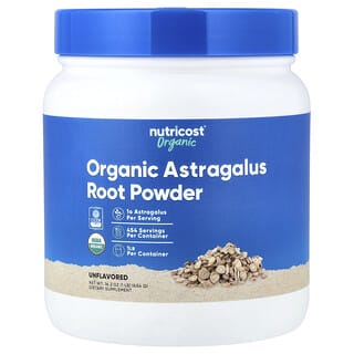 Nutricost, Raíz de astrágalo orgánico en polvo, Sin sabor, 454 g (16 oz)
