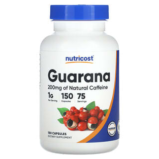 Nutricost, Guarana, 100 mg, 150 Capsules