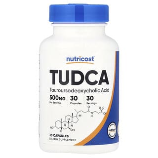 Nutricost, TUDCA, 500 mg, 30 Cápsulas