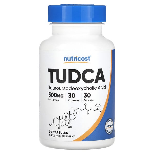 Nutricost, 對氨基苯甲酸（TUDCA），500 毫克，30 粒膠囊