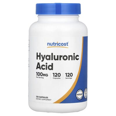 Nutricost, Hyaluronic Acid, 100 mg, 120 Capsules