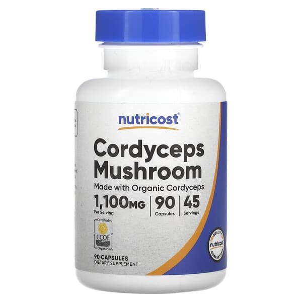 Nutricost Cordyceps Mushroom, 90 Capsules (550 mg per Capsule)