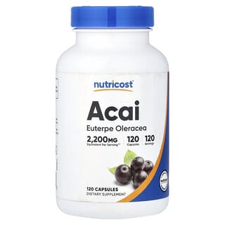 Nutricost, Acai, 2200 mg, 120 capsules