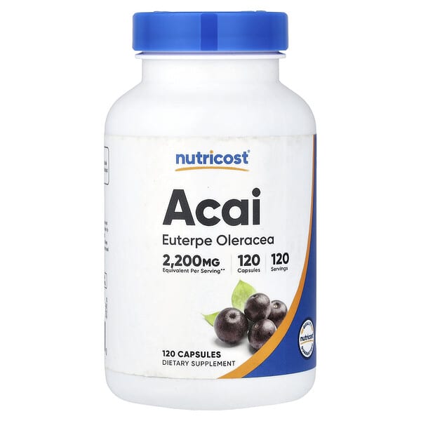 Nutricost, Acai, 2,200 mg, 120 Capsules — product photo 1