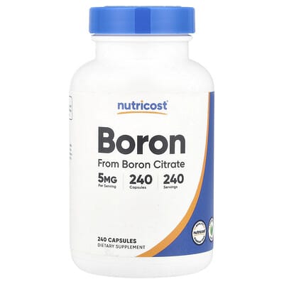 Nutricost, Boron, 5 mg, 240 Capsules