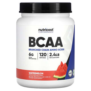 Nutricost, Performance, BCAA, Sandía`` 1080 g (2,4 lb)